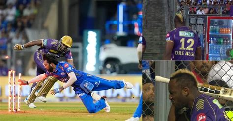 Watch Andre Russell Almost Slams His Bat At Stairs In Wankhede After