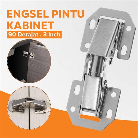 Huxuan Engsel Pintu Kabinet Derajat Overlay Hinge Door Inch Hx