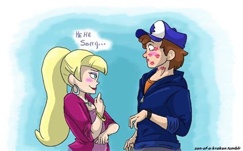 Dipper X Pacifica Kissing Reverse Gravity Falls Gravity Falls Anime