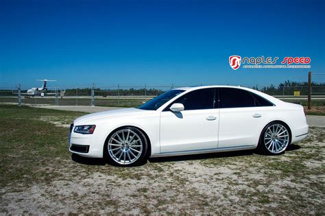 Slightly Customizd Audi A8 on Vossen Wheels — CARiD.com Gallery