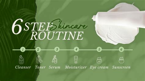 6-Step Skincare Routine Facebook event cover | BrandCrowd Facebook ...