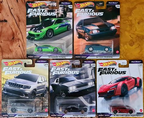 Hot Wheels Fast Furious Fast Stars Set Completo Miniaturas Velozes E Furiosos Universo