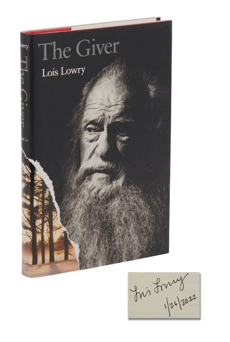The Giver von Lowry, Lois: Near Fine (1993) First Edition., Signatur