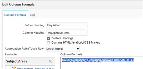 Formula To Calculate Between Two Dates — Oracle Analytics