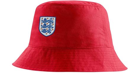 Nike Unisex England Bucket Hat In Red, | Lyst