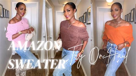 Amazon Sweater Try On Haul Fall Fashion Sweater Haul Fall 2022