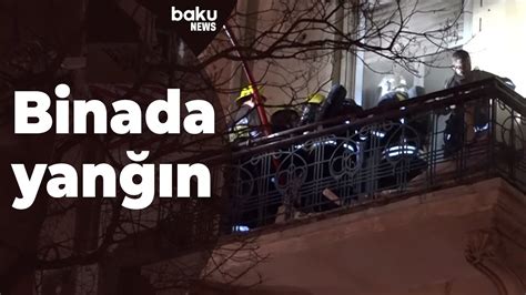 4 mərtəbəli binada yanğın baş verib Baku TV YouTube