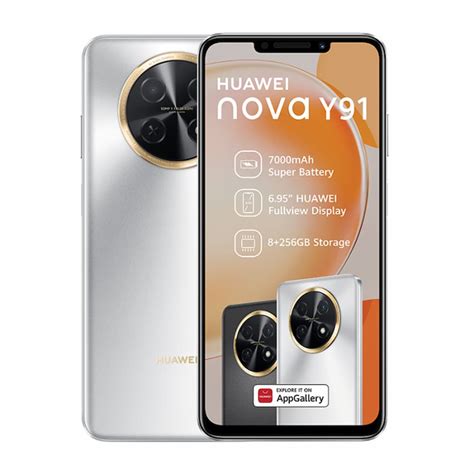 Smartphone HUAWEI Nova Y91 Silver 8GB256GB Dual Sim HUAWEI Falabella