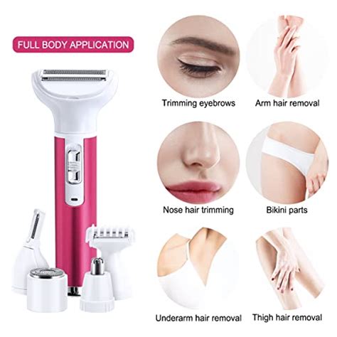 Electric Razor For Women Body Hair Removal For Legs Eyebrow Nose Face Bikini Area Pubic