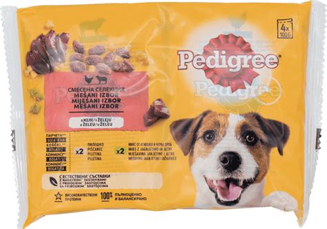 Pedigree Hrana Za Odrasle Pse Piletina I Jagnjetina 4X100 G 400 G