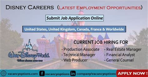 Disney Careers 2022 – Latest Employment Opportunities