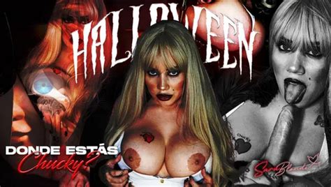 Tiffany Enjoys Chucky S Cock Until She Receives A Big Creampie Halloween Special Sara Blonde