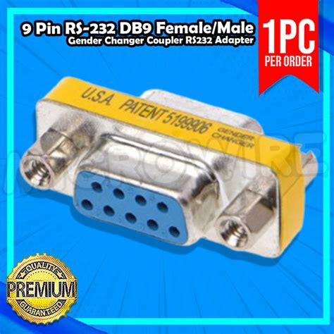 9 Pin RS 232 DB9 Male Female Gender Changer Coupler RS232 Adapter