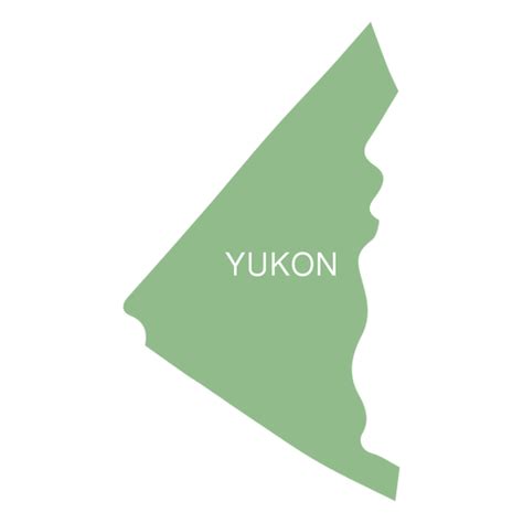 Yukon territory map - Transparent PNG & SVG vector file