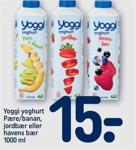 Yoggi Yoghurt Pære Banan tilbud hos Rema 1000