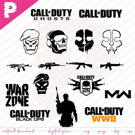 Call of Duty Svg Bundle, COD Svg, Warzone Svg, Modern Warfare Svg ...