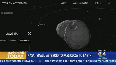 Small Asteroid To Pass Close To Earth Youtube