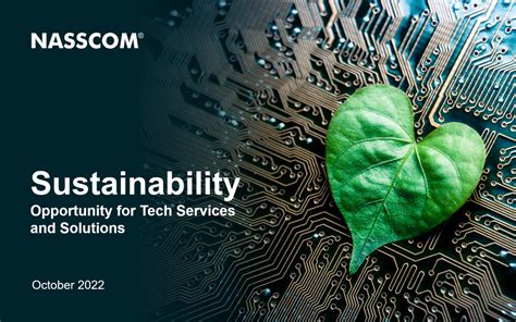 Sustainability Opportunity For Tech Services And Solutions Nasscom The Official Community