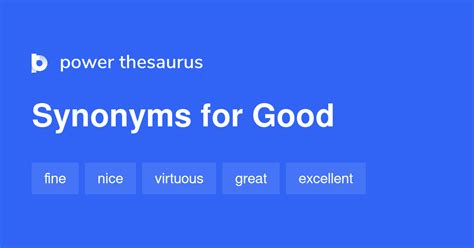 GOOD Synonyms: 4 623 Similar Words & Phrases