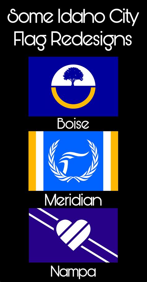 I redesigned the city flags of Boise, Meridian, and Nampa! | Scrolller