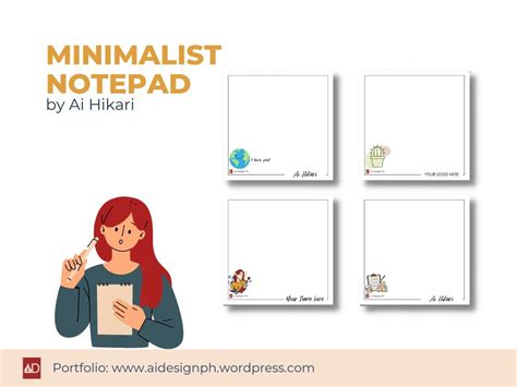 Square Notepad Design MINIMALIST | Upwork