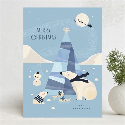 Polar Bear Christmas Holiday Cards By Corinne Malesic Minted