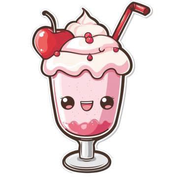 Milkshake Kawaii Milkshake Character, Forever, Comic Character, Good Morning PNG Transparent ...