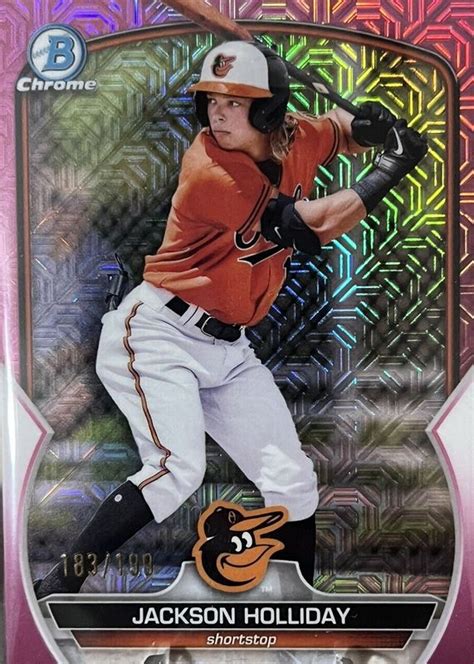 Jackson Holliday Bowman Mega Box Chrome Prospects Pink Mojo