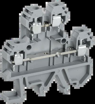 Клемма винтовая КВИ-4-2L двухуровневая 4мм2 серая IEK (YZN30-004D-K03 ...