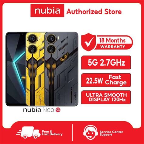 Jual Nubia Neo 5g Smartphone Gaming 8 256 Garansi 18 Bulan Hitam Di