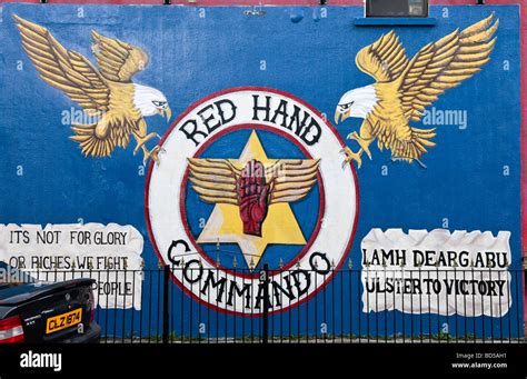 Loyalist Mural Depicting The Red Hand Commando Painted In 2000 In