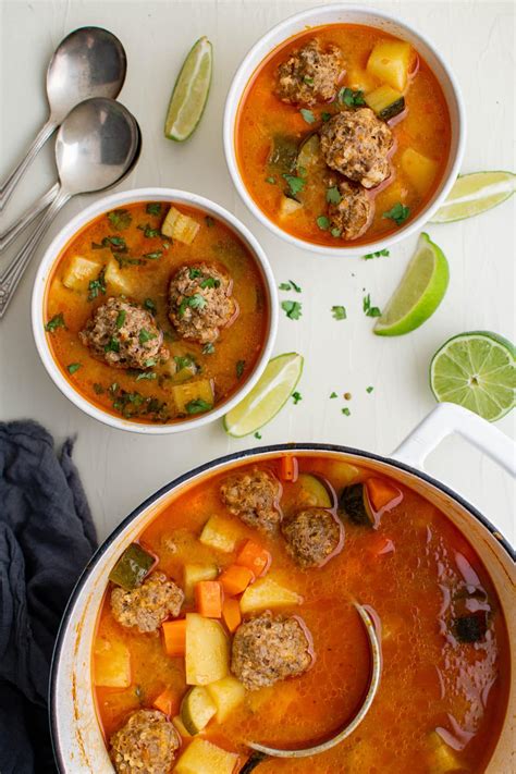 Albondigas Mexican Meatball Soup Recipe Video