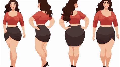 Los Diferentes Ngulos De Las Piernas De La Mujer Vector Premium