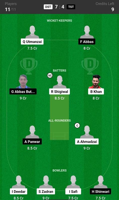 Dst Vs Tst Dream Prediction St Match Dream Team Captain Picks