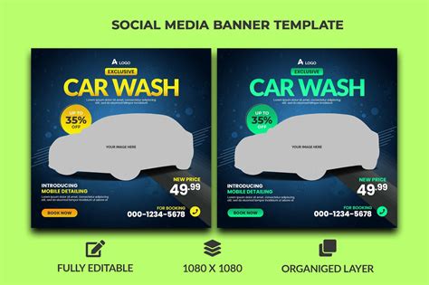 Car Wash Banner Graphic by o.f.mukut · Creative Fabrica