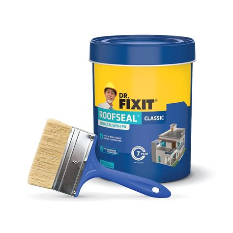 Dr Fixit Roofseal Classic 1 Ltr No Dilution Terrace Waterproofing