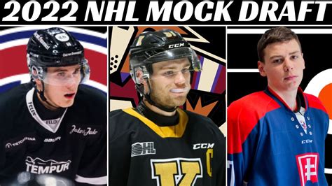 2022 NHL Draft Lottery Simulation 2022 NHL Mock Draft Top 16 YouTube