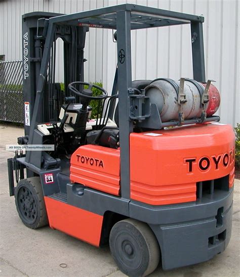 Toyota Model 5fgc25 1991 5000lbs Capacity Lpg Cushion Tire Forklift