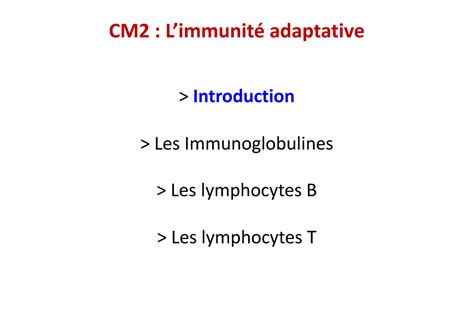 Cours Immunologie 2 L2 Introduction Les Immunoglobulines Les