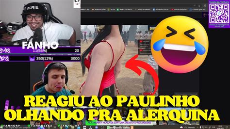 CORINGA REAGINDO AO PAULINHO OLHANDO PRA ALERQUINA YouTube