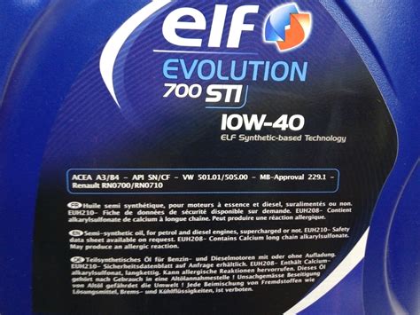 Полусинтетика ELF Evol 700 STI 10W40 4л моторное масло, цена 517 грн ...