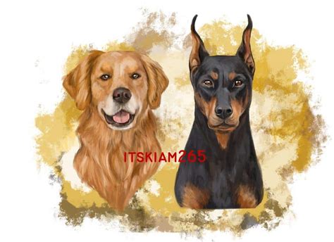 Entry #61 by kikiam265 for cartoon illustration of two dogs | Freelancer