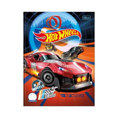 CADERNO BROCHURA CALIGRAFIA TILIBRA HOT WHEELS FLS Annapapelaria Br