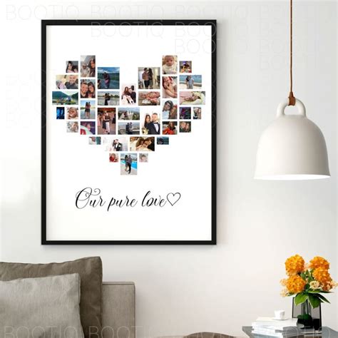 Inima Cu Amintiri Tablou Personalizat Cu Fotografiile Tale Preferate