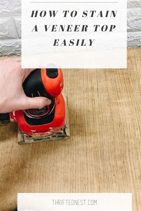 A Person Using A Sander On Top Of A Wooden Table With Text Overlay That