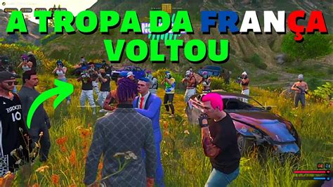 A TROPA DA FRANÇA VOLTOU GTA RP CIDADE ALTA YouTube