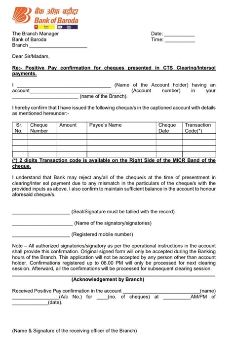 Bob Bank Alert New Rules For Cheque Transaction