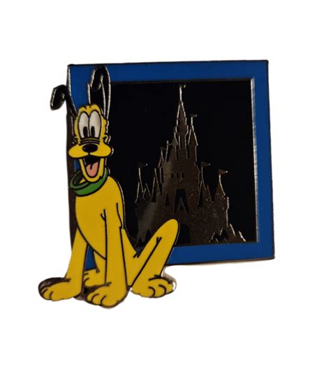 Pluto With Cinderella Castle Dated Parks Starter Lanyard