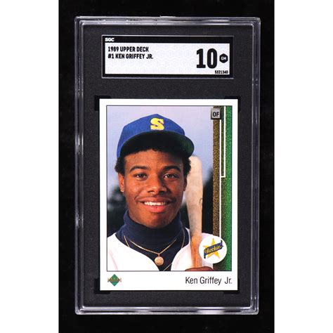 Ken Griffey Jr 1989 Upper Deck 1 Rc Sgc 10 Pristine Auction