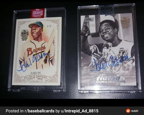 My Hank Aaron autograph PC : r/Autographs